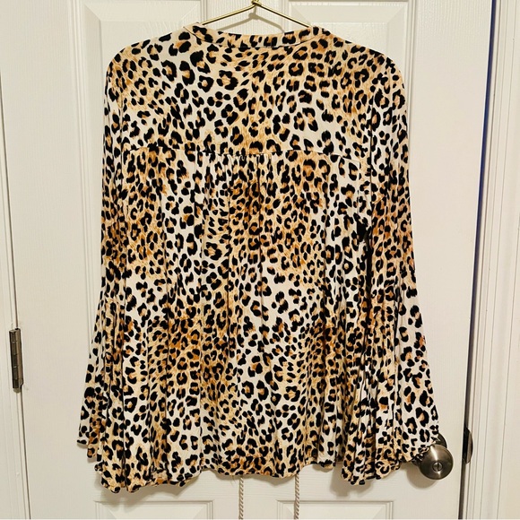 Savanna Jane Leopard Embroidered Boho Blouse - Picture 11 of 13